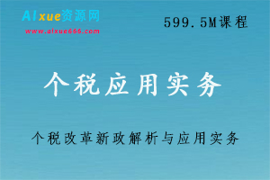 个人所得税改革新政解析与应用实务课程-办公模板库