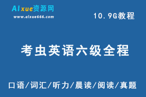 21年6月【考虫英语六级全程】教学视频-口语/词汇/听力/晨读/阅读/真题/讲义-办公模板库