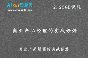 商业产品经理的实战修炼,2.25GB 百度网盘打包下载,商业产品如何从零到一-办公模板库