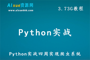 Python教程实战四周实现爬虫系统教学，百度网盘资源打包下载-办公模板库