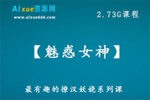 【魅惑女神】最有魅力的撩男神妖娆系列教学，2.73G百度网盘资源打包下载-办公模板库