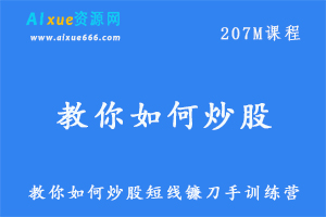 教你如何炒股票课程-短线镰刀手训练营，网盘资源打包下载，短线高手是怎样练成的-办公模板库