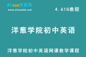 洋葱学院初中英语网课教学课程,4.61G学习资料百度网盘资源打包下载-办公模板库