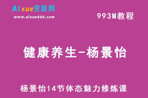 健康养生-杨景怡14节体态魅力修炼课，教你展现东方美,百度网盘资源打包下载-办公模板库