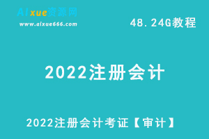 2022注册会计考证【审计】教学课程+讲义试题，48.24G学习资料百度网盘下载-办公模板库