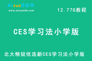 北大精锐优选新CES学习法小学版视频教程+讲义-小学速算-小学英语-小学作文-办公模板库