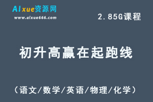 初升高赢在起跑线系列名师教学视频课程+讲义（语文/数学/英语/物理/化学）-办公模板库