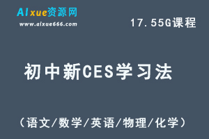 初中新CES学习法-语文-数学-英语-物理-化学教程-办公模板库