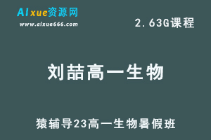 猿辅导2023刘喆高一生物视频教程暑假班-办公模板库