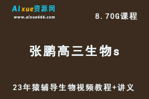 2023猿辅导高中生物教程张鹏高三生物s复习视频教程+讲义-办公模板库