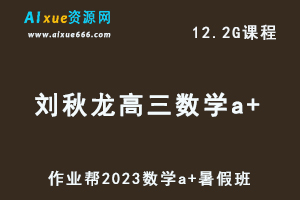 2023作业帮高中数学教程【刘秋龙】高三数学a+视频教程+讲义（暑假班）-办公模板库