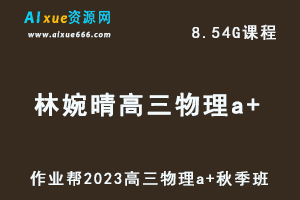 作业帮2023林婉晴高三物理a+秋季班视频教程+讲义-高考一轮复习网课资源下载-办公模板库