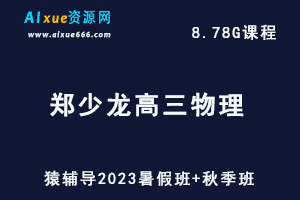 高中物理网课猿辅导2023郑少龙高三物理一轮复习视频教程+讲义（暑假班+秋季班）-办公模板库