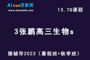 高中生物网课猿辅导2023张鹏高三生物s一轮复习视频教程+讲义（暑假班+秋季班）-办公模板库