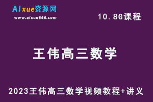 有道精品课2023王伟高三数学视频教程+讲义-办公模板库