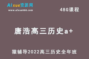 高中历史网课教程猿辅导2022唐浩那木德高三历史a+班高考复习视频教程+讲义全年班（暑假班+秋季班+寒假班+春季班）-办公模板库