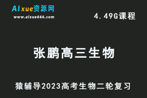 23年高考生物网课教程猿辅导2023张鹏高三生物高考二轮复习视频教程寒假班-办公模板库