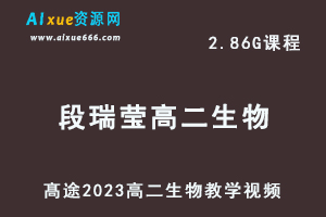 髙途2023段瑞莹高二生物网课视频教程寒假班-办公模板库