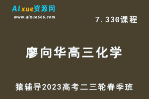 23年高中网课教程猿辅导2023廖耀华高三化学视频教程高考化学二三轮复习春季班-办公模板库