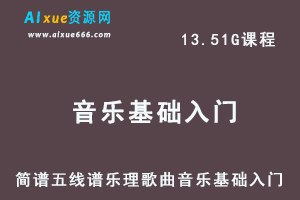 简谱五线谱乐理歌曲音乐基础入门自学视频教程-办公模板库