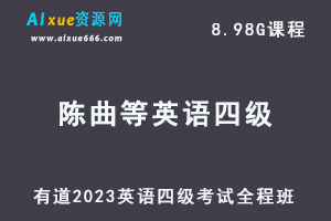 有道2023陈曲等英语四级考试全程班-办公模板库