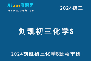 2024刘凯初三化学S班视频教程+讲义秋季班-办公模板库