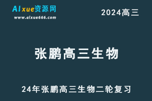 24年高考【张鹏高三生物】二轮复习寒假班视频教程-办公模板库