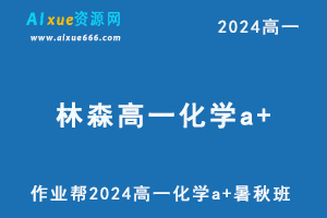 林森高中化学网课作业帮2024林森高一化学a+班教程（暑假班+秋季班）-办公模板库