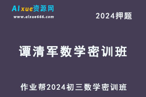 作业帮2024谭清军初三物理密训班押题课-办公模板库