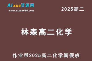 作业帮2025林森高二化学a+暑假班视频教程+课堂笔记-办公模板库