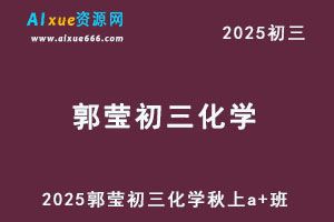 作业帮2025郭莹初三化学秋上a+班视频教程+课堂笔记-办公模板库