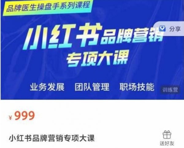 2023小红书品牌营销专业大课，品牌医生操盘手课程-办公模板库