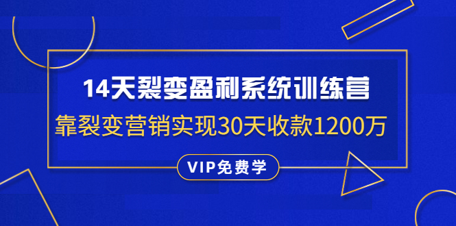 王六六：14天裂变盈利系统训练营-办公模板库