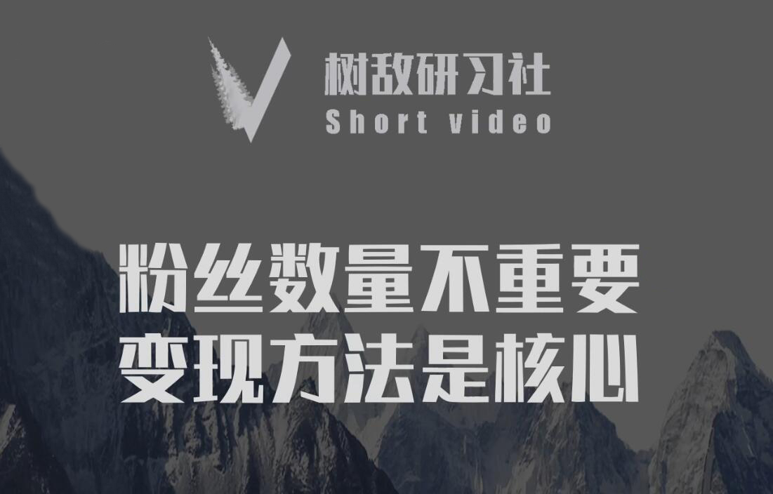 树敌研习社6月抖音赚钱课程：变现/养号/不适宜公开-办公模板库