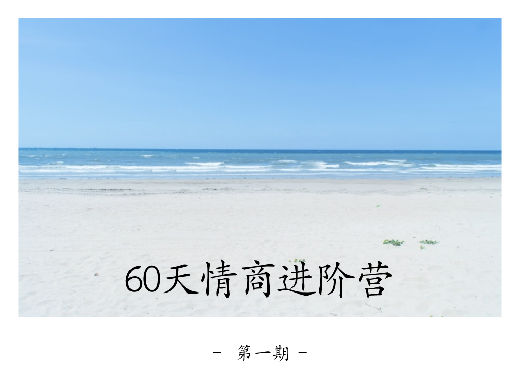 晚情·60天情商进阶营(第1+2期)，价值3999元-办公模板库