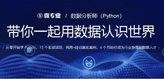 数据分析师（Python），带你一起用数据认识世界，价值3800元-办公模板库