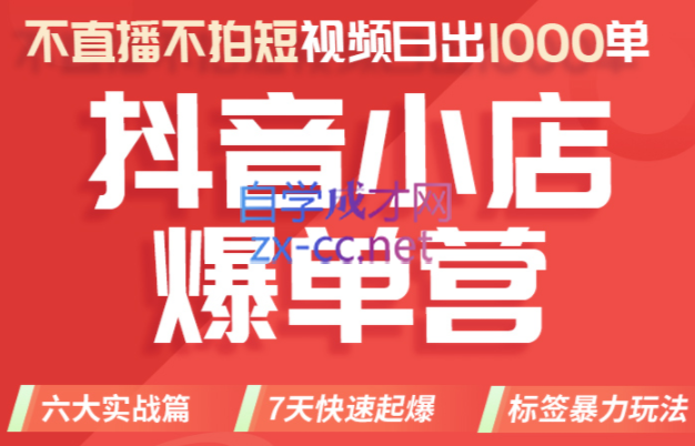 推易电商·2022年抖音小店爆单营【更新11月】，价值3980元-办公模板库