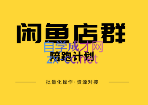 卓让·闲鱼店群一对一陪跑计划，价值7800元-办公模板库