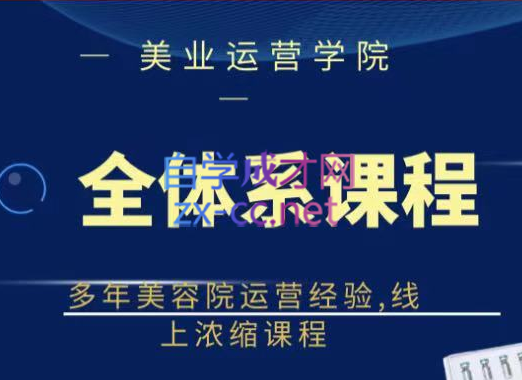 郑芳老师·网红美容院全套营销落地课程，价值399元-办公模板库