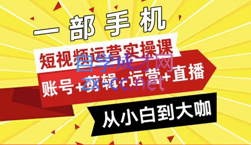 晨哥·短视频运营实操课，价值498元-办公模板库