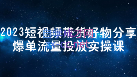 财老师·2023短视频带货爆单运营，价值1250元-办公模板库