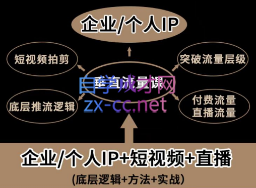 张越·自然流三频共振起号（短视频+直播），价值2980元-办公模板库