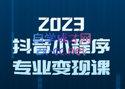 云老师·2023抖音小程序专业变现课，价值3980元-办公模板库